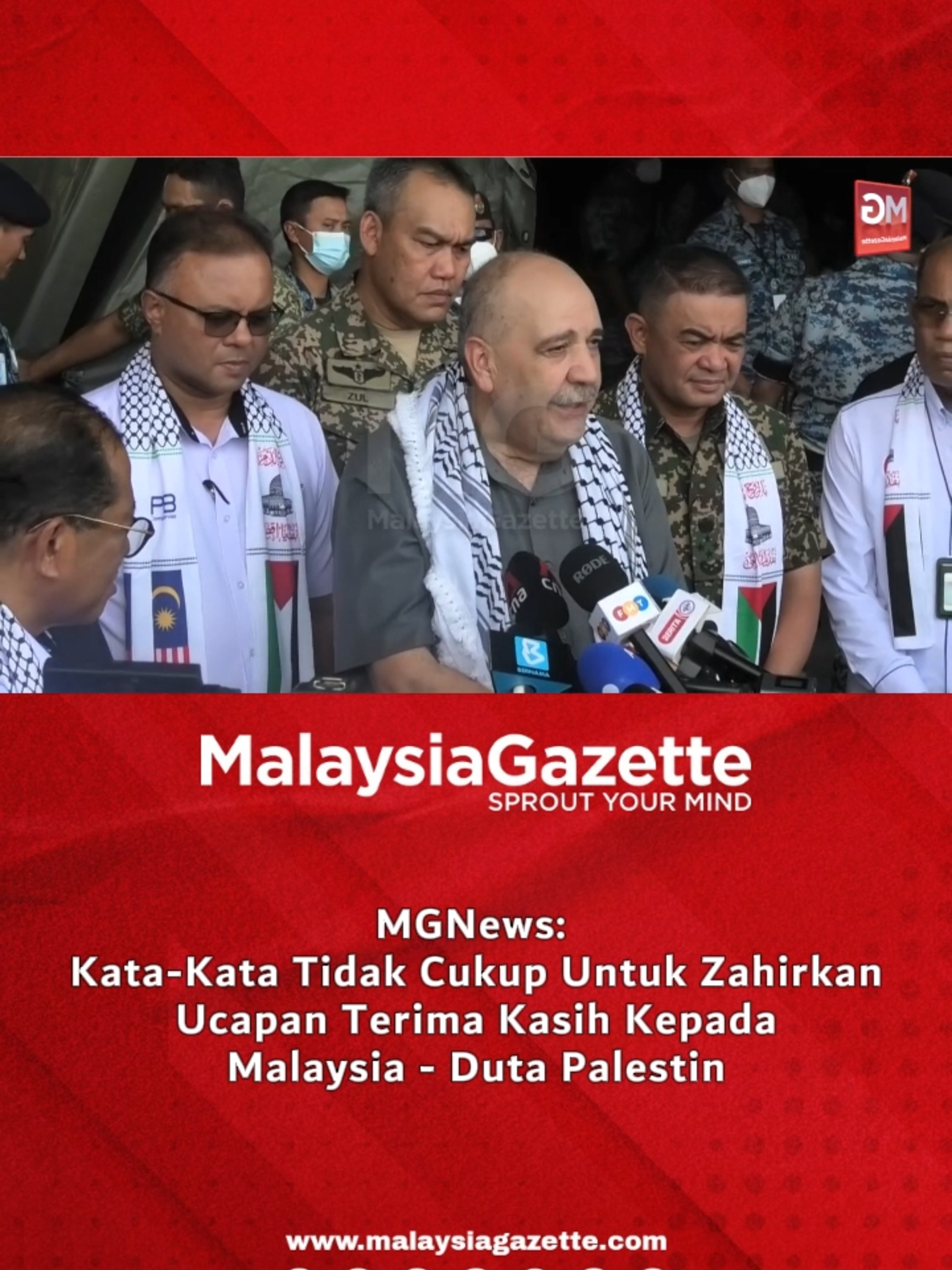 MGNews: Kata-Kata Tidak Cukup Untuk Zahirkan Ucapan Terima Kasih Kepada Malaysia - Duta Palestin #malaysiagazette #ucapanterimakasih #dutapalestin