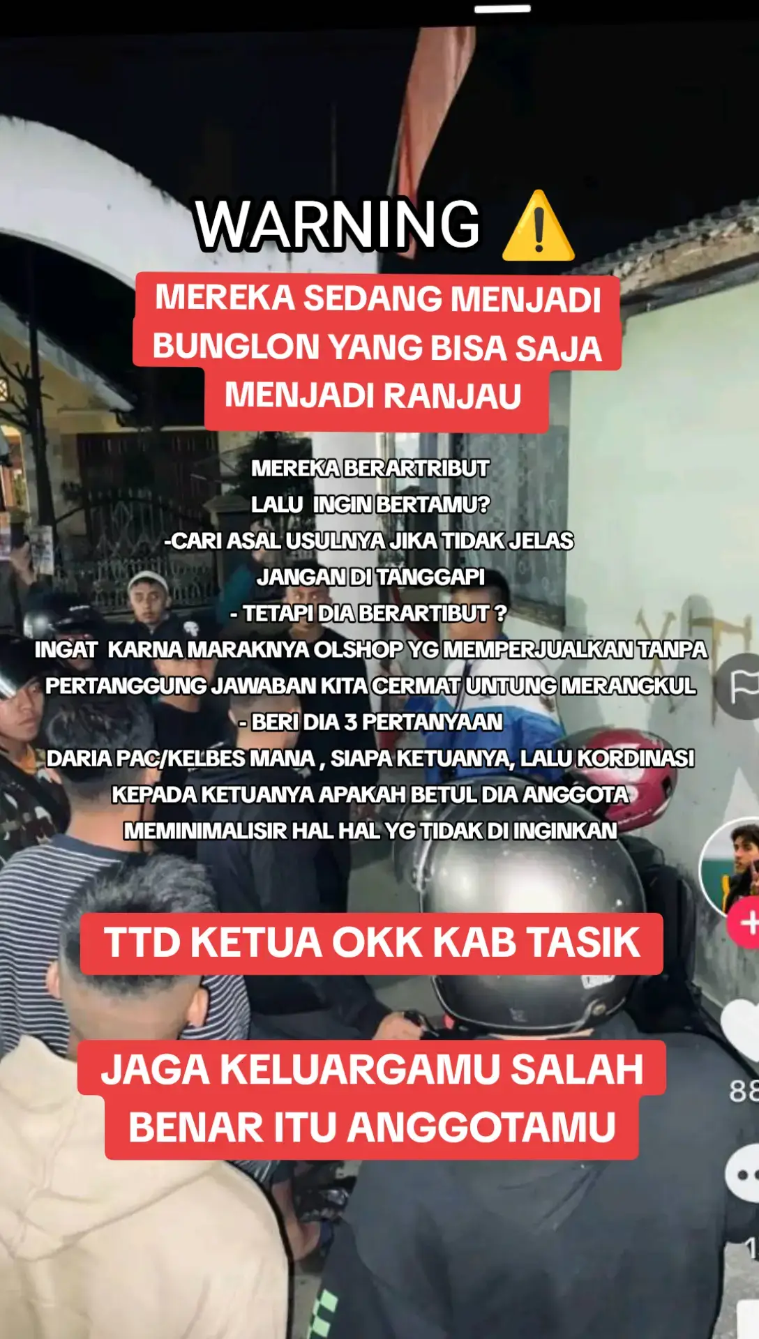 JANGAN MAU DI ADU DOMBAKAN! KITA TERANG MEREKA MENYERANG TETAP WASAPADA INGAT BEDA HUTA BEDA PENGUASA LU BOLEH BERKUASA DI HUTA LU TP BELUM TENTU DI HUTAB BARU BISA BERKUASA! #xtcsingaparna #xtcdpckabtasik