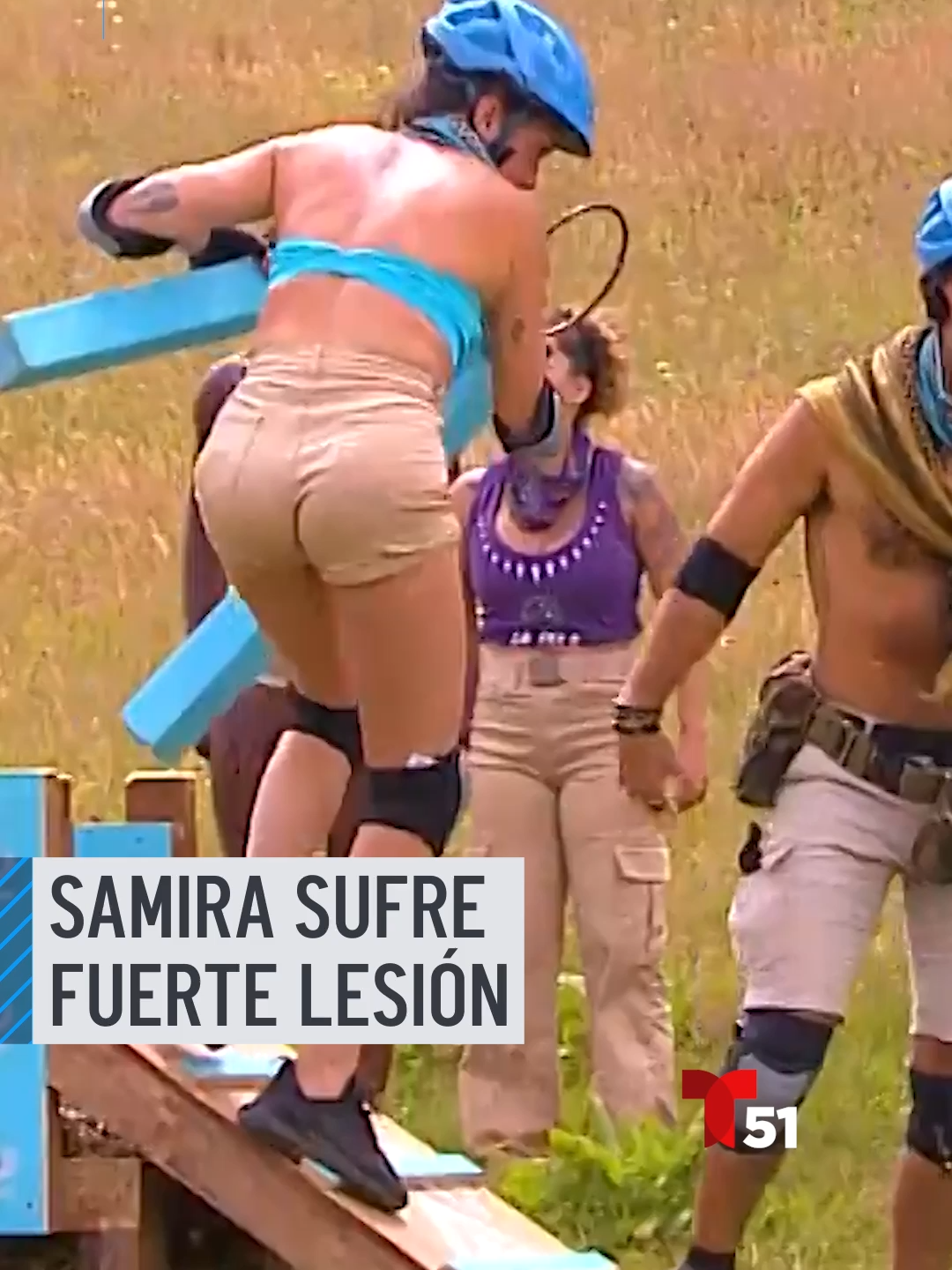 Samira sufre fuerte lesión en La Isla: Desafío Extremo #samira #laisla #telemundo