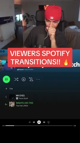 IS THIS THE BEST TRANSITION YET??! 😳🔥 #onlyjoeyd #spotify #transition #myeyes #travisscott #nightslikethis #thekidlaroi #twitch #twitchclips  #crossfade #music 