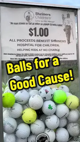 Such a cool idea.. S/O to this family! ⛳️  #GolfBalls #OhioGolf #ShrinersChildrenHospital #Golf #Golfer #GoodCause 