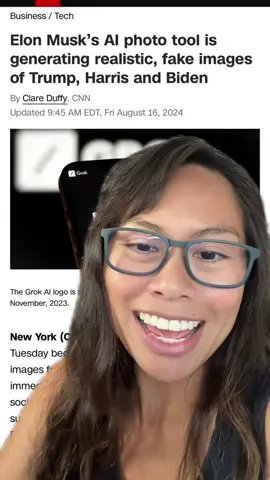 Elon Musk released Grok 2 earlier this week, with few guardrails. Users have created highly realistic but FAKE images of presidential candidates. Very powerful AI capabilities with relatively few constraints at the moment. #elonmusk #presidentialelection #election2024 #grok 