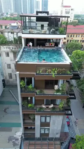 view tầng thượng #pool #beautiful #beboi #beboitangthuong #tiktok #views #chill #bilico