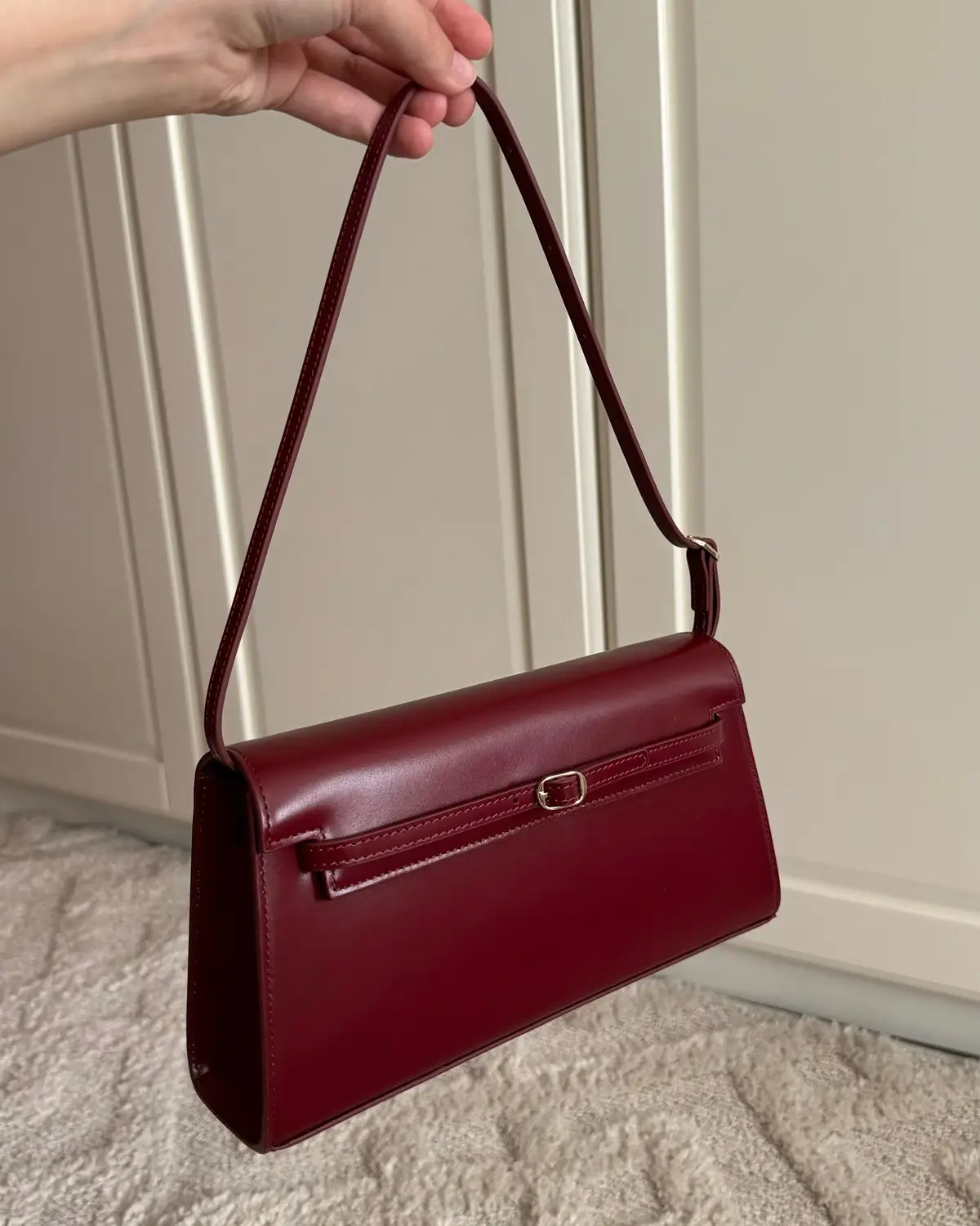 dark cherry shoulder bag🍒#verafied #verafiedbag #bagcollection #trending #baglovers 