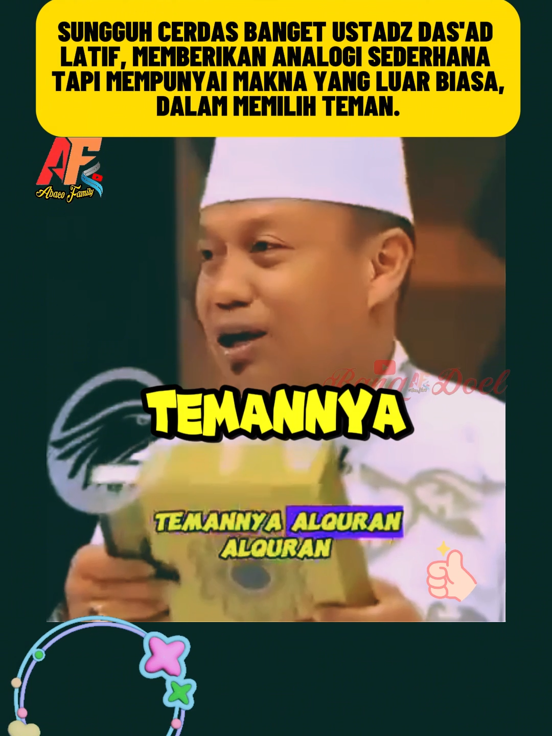 SUNGGUH CERDAS BANGET USTADZ DAS'AD LATIF, MEMBERIKAN ANALOGI SEDERHANA TAPI MEMPUNYAI MAKNA YANG LUAR BIASA, DALAM MEMILIH TEMAN. #kajianustaddasadlatif