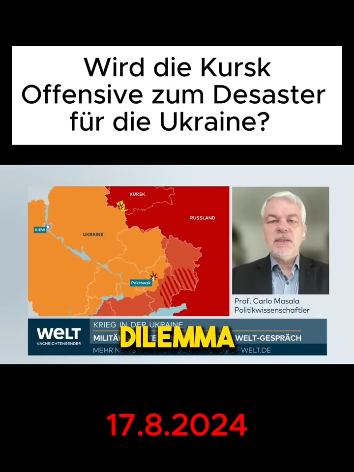 Wird der Ukraine Feldzug in Kursk zum Desaster? #nachrichten #politik #russland #krieg