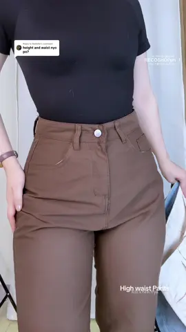 Replying to @Badette High waist pants For women #TFashion #highwaistpants  #TikTokShopFashion #pantsforwomen #recoshop 