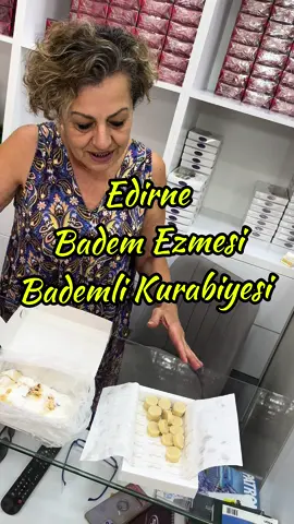 📌Edirne’de badem ezmesini en iyi yapanlardan; Sayınbaş ✅Bademli kurabiyesi de tereyağlı çok iyi 👍👍 #bademezmesi #kurabiye #edirne #bademlikurabiye #sayınbaş 