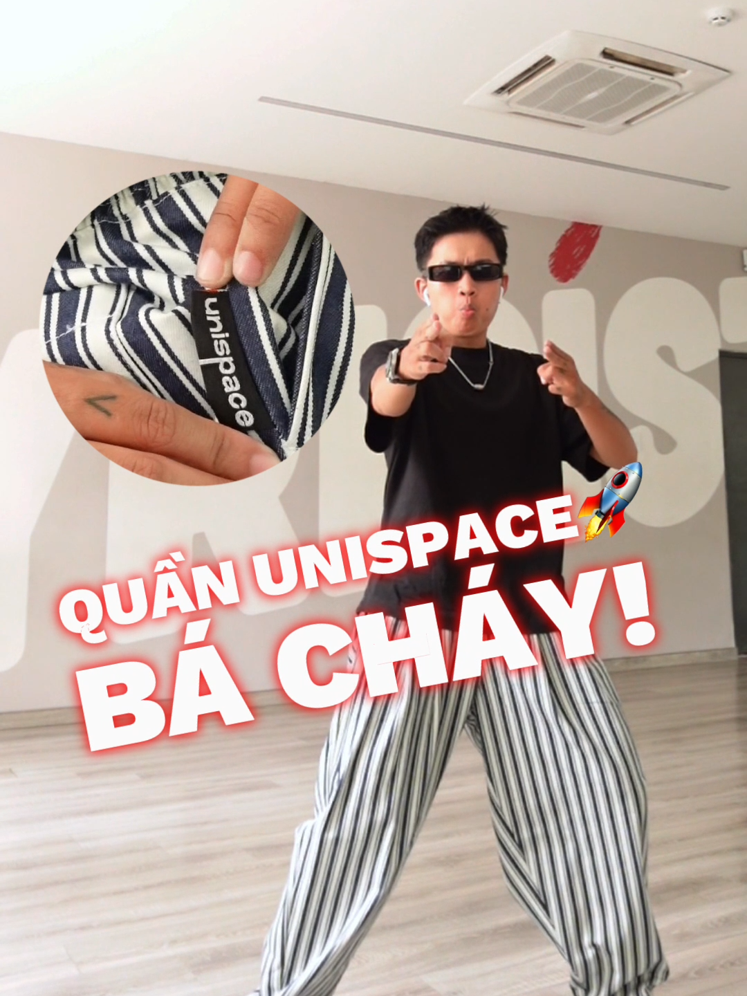 UNISPACE - Quần sọc dọc quá là bá rồi trời ơi á #tiktokvn #fyp #unispace