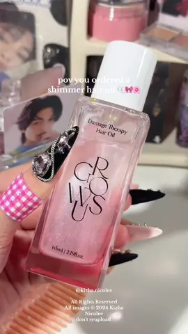 Growus Damage Therapy Hair Oil🍓🌸💗 Get it too in @OLIVE YOUNG Global App and get 5% off using my code “KIZHA28” ❤️ #growus #growusdamagetherapyhairoil #hairoil #kbeauty #oliveyoungaffiliate #oliveyoung #oliveyoungglobal 