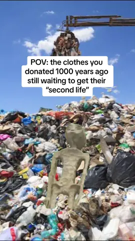 Only 1% of textiles are recycled into new clothing. Brands that claim theyll recycle your clothes are grossly exaggerating! 12% will be downcycled into something of lesser value and 87% is textile loss. (cosh.eco) #consciousshopping #trending #fyp #overconsumption #climatechange #sustainablefashion #fashiontok #plasticpollution #onlineshopping 