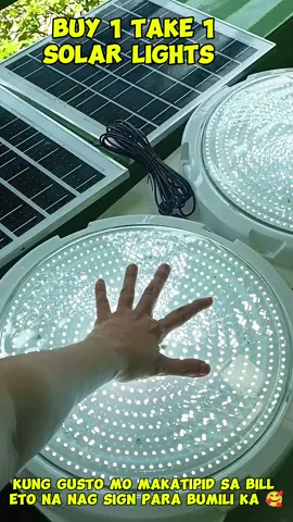 BUY 1 TAKE 1 INDOOR SOLAR CEILING LIGHTS 🤩 kung gusto mo makatipid sa bill sign mo na to beh para bumili ka🤩ang sulit ng bili ko dito ang LIWANAG 🤩#buy1take1solarlights #solarlights #solarwithpanel #solar #tipidkuryntetips #solarceilinglights #ceilinglights #trendingsolar #fyp 