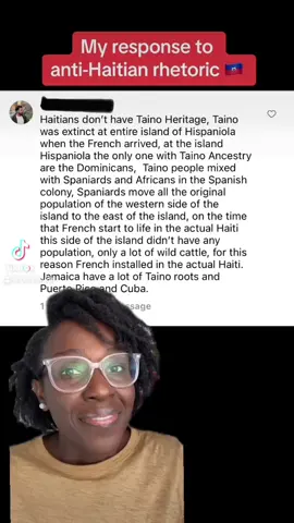 ✨Repost✨ Yesterday I posted a picture of me in Haiti in a cave with Taino writings and carvings. I wrote how exciting I was to see the Taino heritage and legacy left behind for us. The attack on Twitter was CRAZY. Anytime I say “Taino” the cultural gatekeepers get upset. I blocked many comments, including ones that had cartoons of Haitians with a noose around their neck, and images of gorillas. But you can still go on Twitter and see the intensity. I usually make response videos to hate that goes viral towards Haitians but I’ve already made quite a few videos about Tainos and Haitians and so I will just repost this. This video is to equip our people with an understanding of our history so that if / when they get attacked talking about Tainos, they have a strong response. Si yo vle pran eritaj la, yo met vin pran l. Men yo paka. We are so proud to be a black nation, but that doesn’t mean we ignore our nuanced history. The few Tainos that escaped and met with our maroons in the mountains of Haiti impacted our culture greatly. And we celebrate that! Viv Ayiti! #haiti #haititok #haitiantiktok 