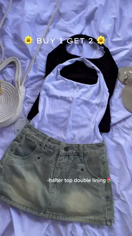 buy 1 get 2 halter top🎀#doubleliningtop #haltertop #halter 