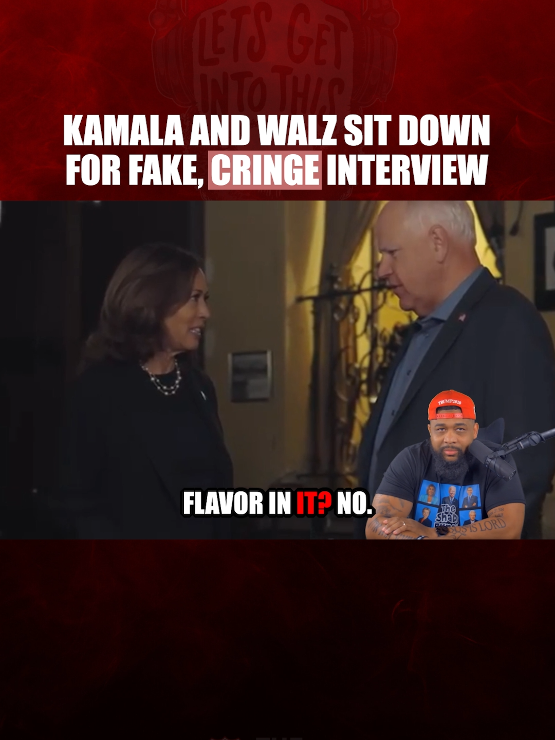 Kamala Harris and Tim goofy Walz sat down for a fake, cringe interview and I barely made it through the whole thing. This people are so unserious bro...