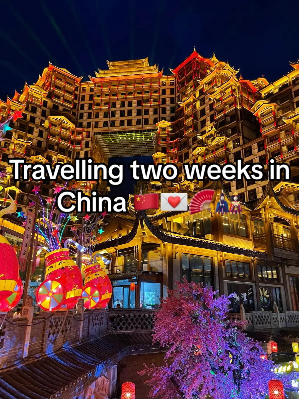 Travelling two weeks in China 🇨🇳🪭💌🎎❣️🥡🥢 #china #travellife #chinatravel #travelinspiration #trending #traveltiktok #fyp #foryoupage #beijing #shanghai #xian #zhangjijaje #wangxianvalley #avatarmountains