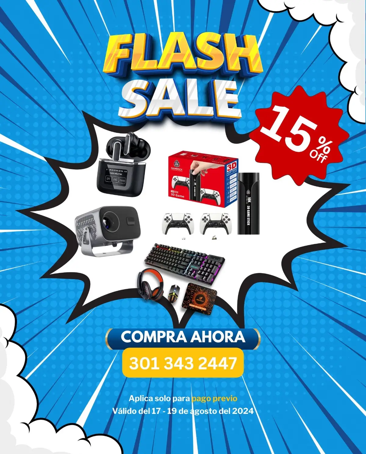 ¡Aprovechaaa!  Solo por este fin de semana de 17 al 19 de agosto del 2024 tienes 15% de descuento en productos seleccionados. Recuerda que puedes adquirirlos directamente en nuestra linea 301 343 2447. Solo es valido para pagos previos. Incluye domicilio solo en Bogotá.  ¡Aprovecha porque estos descuentos son fugacez! #promo #promocion #descuento #bogota #colombia 