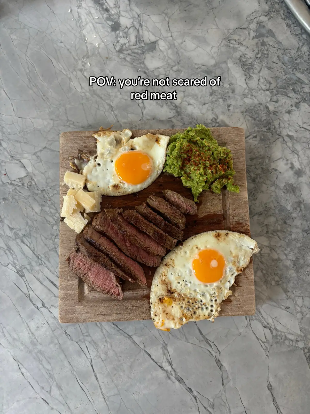 Don’t worry, I fell for it too! #redmeat #steak #carnivore #wholefoods #diet #cheese #avocado #healthy #animalbased #calories #food #foodtiktok 