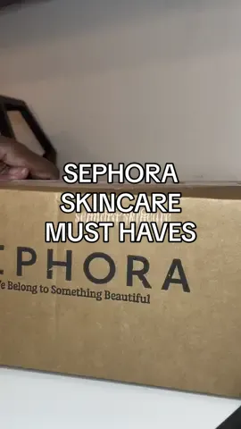 i’m obsessed with these 3! these 3 stay on auto replenish 👏🏾 @sephora  what are your top 3 must haves? 👌🏾#skincare #skincarehaul #skincaremusthaves #skincareunboxing 