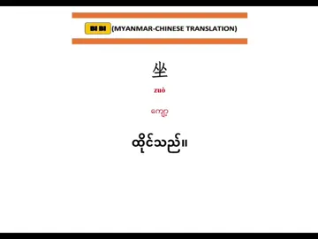 #bibichinese #တရုတ်စာအခြေခံတူတူလေ့လာမယ်🤗  #တရုတ်စကားပြော  #缅文学习  #ထိုင်သည် #坐