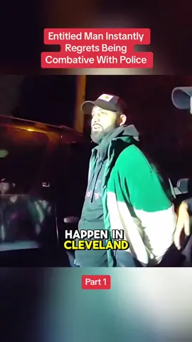 Entitled Man Instantly Regrets Being Combative With Police #cops #police #viral #crimestories #crime 