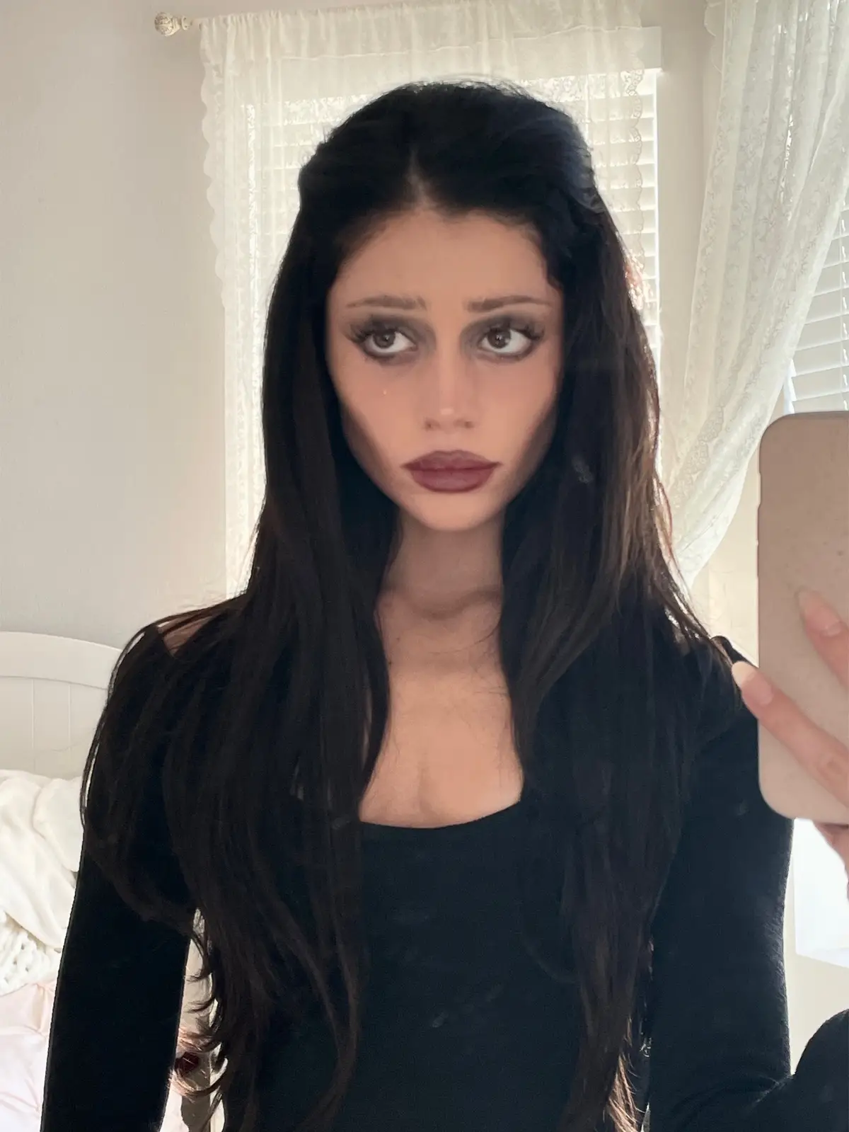 my tim burton makeup 