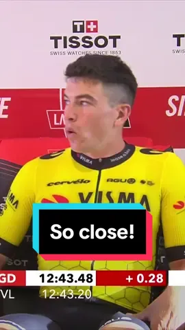 HE'S STILL GOT IT! 😮 Tarling goes close but Eduardo Affini remains in the hot seat at La Vuelta! Can anyone beat him? 👏 #roadcycling #cycling #LaVuelta24