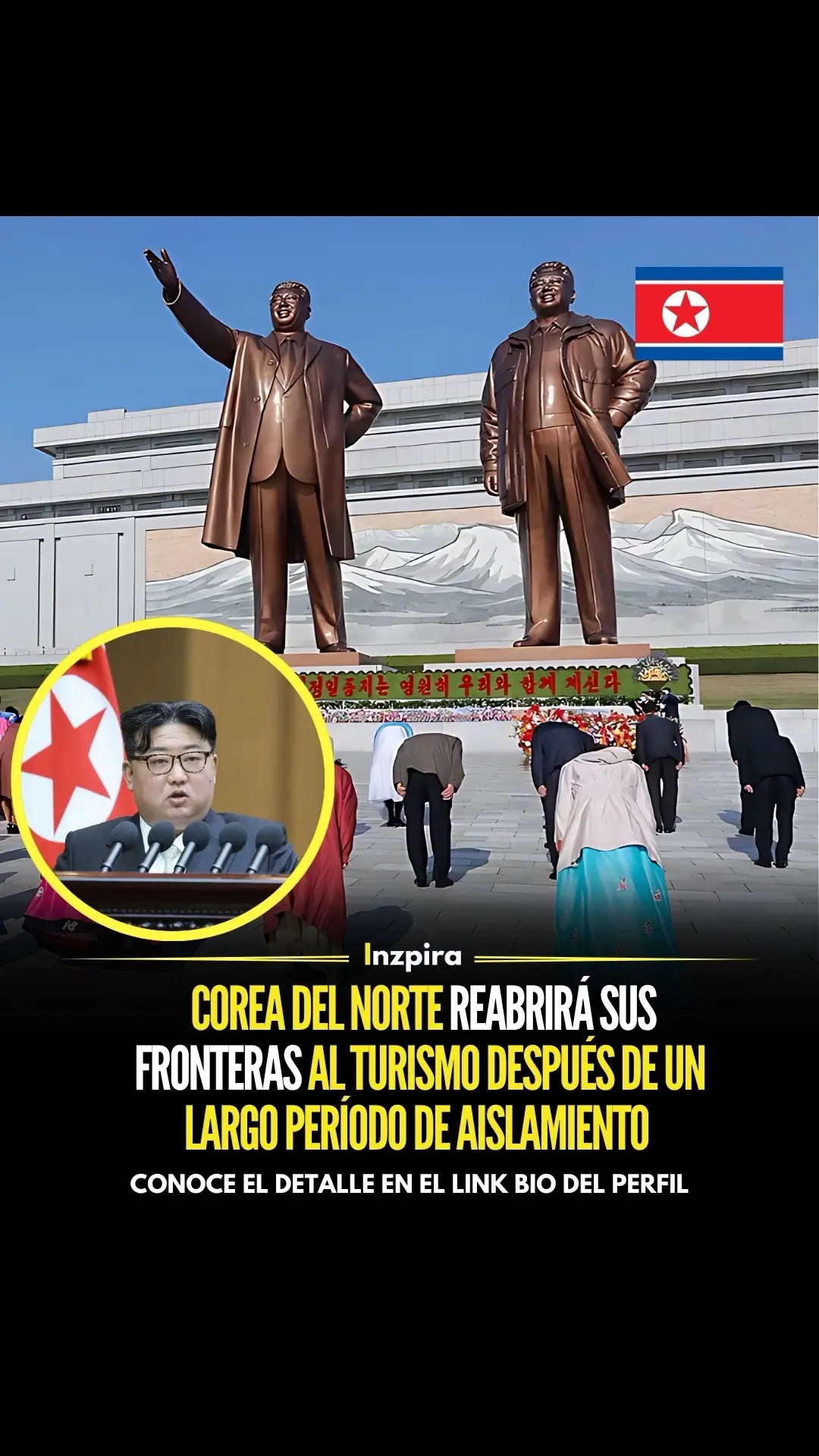 ¡Reabrirán sus fronteras!😱 Después de un largo período de aislamiento, Corea del Norte finalmente se prepara para reabrir sus puertas al turismo internacional.  Según informes de dos importantes operadores de viajes, Koryo Tours y KTG Tours, el proceso de reapertura comenzará en diciembre de 2024, con la región de Samjiyon, cercana a la frontera con China, como el primer destino disponible para los visitantes. ✅ Conoce el detalle en el link bio del perfil.  • • • #CoreaDelNorte #Turismo #Paises #Pandemia 