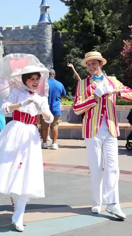 love watching Mary Poppins and Bert dancing in front of the castle! @Disney Parks  #marypoppins #marypoppins60th #bert #disneyland #disneymagic #disneylove #disney 