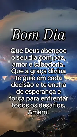 ✨ Bom dia! Que a paz de Deus ilumine seu caminho hoje. #bomdiaaa #oracaodamanha #reflexãocristã #statusvideo #virall #viralvideo #fyppp #fypシ゚viral 