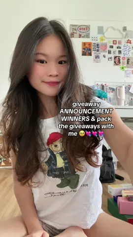 GIVEAWAY ANNOUNCEMENT ✨🫰🏻💗‼️📢  congrats to @sarah ✿ @Little John and @leann for winning the giveaway!! 💋💋 do make sure to reply my TT DM within 24hrs to claim the prizes 🫶🏻  thank you to everyone for supporting me througout this entire journey, im eternally grateful for each and every one of yall and i cant wait to host more giveaways in the future 🥹💘💘  #giveaway #fyp #sg 