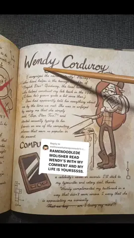 Replying to @wellnowwhatwegonnado #gravityfalls #wendycorduroy #Wendy #journal3 