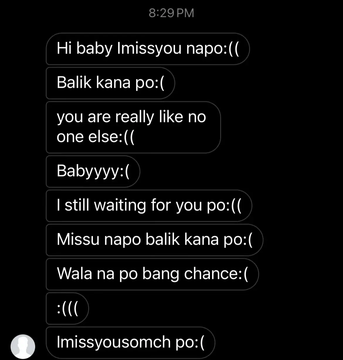 If I can come back, I'll choose not to, cause I don't want to. If you can wait maybe I will comeback to you just wait for me. Sorry if I can't come back to you right now:)#babalikakopromise 
