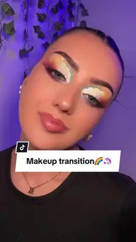 THIS TOOK 3 HOURS🥲🌈🦄 Ib: @Mirta Miler this slays. #makeuptransition #makeuptok 