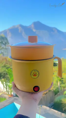 Masak makanan favorite di gunung? Bisa dong. Pakai panci portable serbaguna ini, masak dimanapun jadi lebih gampang #pancielektrik #panciserbaguna #panciantilengket #racuntiktok 