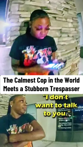 The Calmest Cop in the World Meets a Stubborn Trespasser #cops #police #law #arrested #foryou 