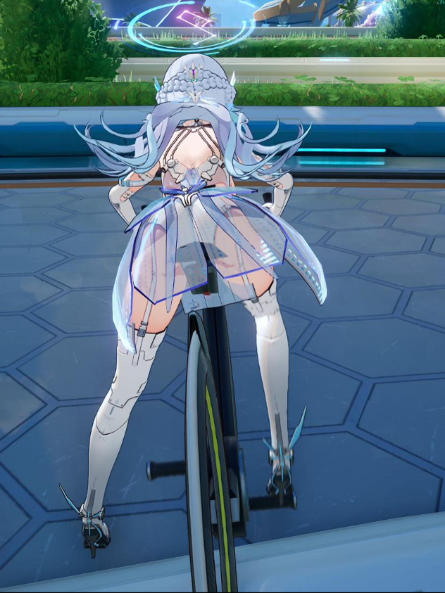 Riding Bicycle in Tower of Fantasy & Free Bicycle Permission Location ToF CN 4.3 #Toweroffantasy #bicycle #game #fyp #mmorpg #meryl