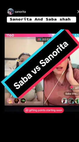 Saba shah and Sanorita Live Match Doing to lose talking #foryou #foryoupage #viralmypost 
