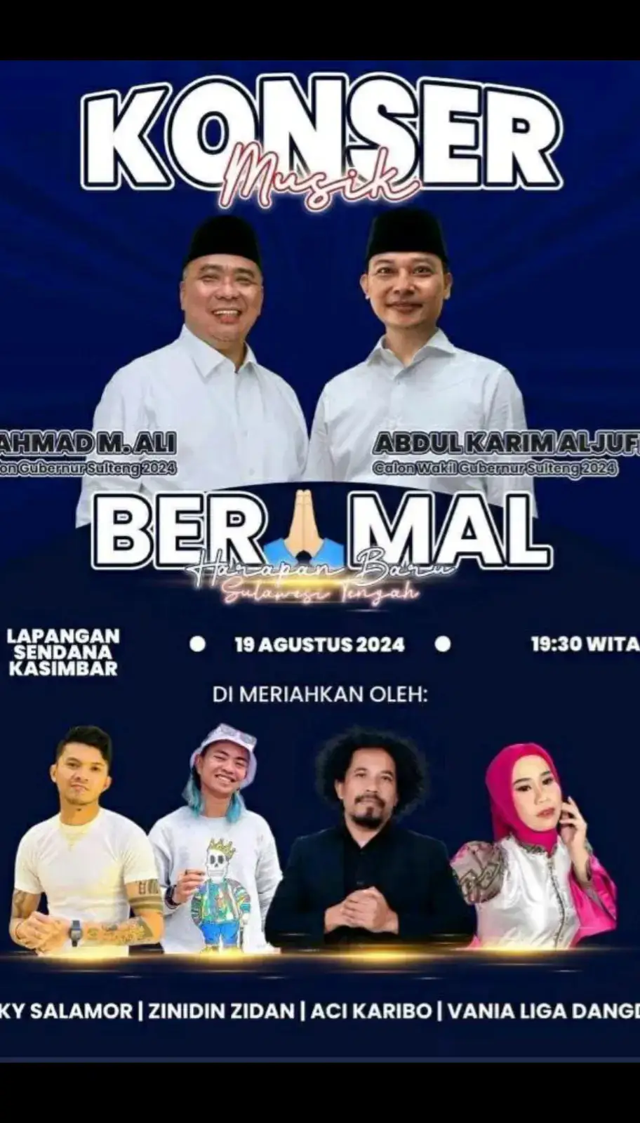 Jangan lupa datang dan ramaikan ya, nanti malam di LAPANGAN SENDANA KASIMBAR, ada bang Zidan perform disitu  yu yang deket silahkan nanti malam merapat ya guys.... @zidanofficial_  #padahariini #ZiYalovers #yayanadila #zinidinzidan #Fyp #trending 