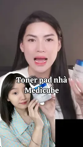 Toner pad bán chạy nhất của nhà Medicube 💦 cải thiện mụn đầu đen lcl to, mụn ẩn hiệu quả #hoanganh #hgaanh #review #medicube #tonerpadmedicube #tonerpad #chamsocdamun #vohalinh #halinhofficial #skincare #beauty #xuhuong #viral 