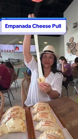 The longest cheese pull I had @empanadafactorylv #eatandoutlasvegas 
