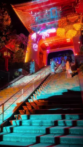夜の江ノ島が綺麗だった📸8月31日まで灯籠イベントやってます🕯️#江ノ島#enoshima#japan 