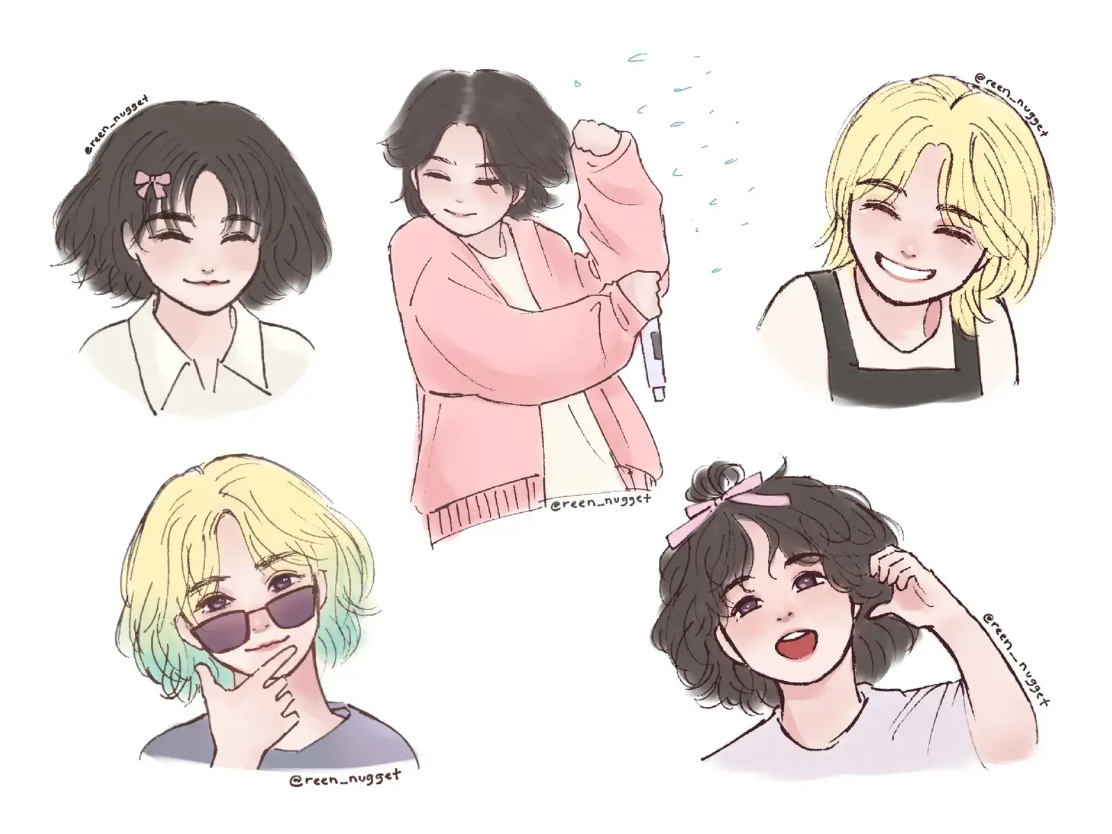 Jeonghan long hair appreciation post because we won't be able to see it for a while after this 🥲 #jeonghan #seventeen #fanart #carat #sketch #illustration 