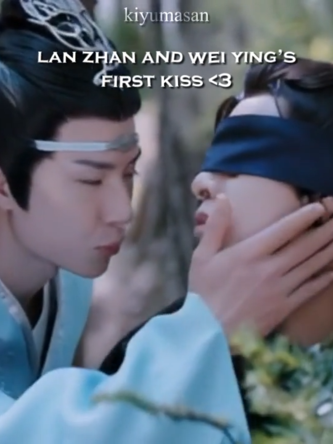 Lan Zhan And Wei Ying's First Kiss <3 #theuntamed #theuntamed陈情令 #weiying #wangxian#lanzhan #lanwangji #mdzs #weiwuxian