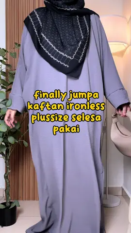 senang betul ada kaftan ni, rajin ke tak rajin ke pakai nmpk bersiap #kaftan #kaftanironless #kaftanmurah 