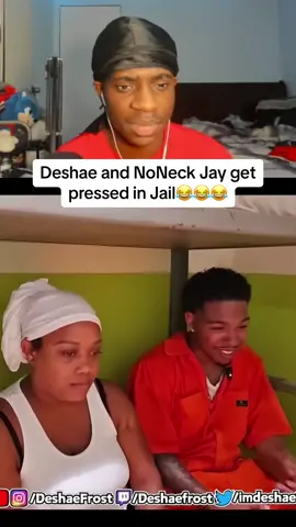 Broo that Sound got me crying 😂😂😂 #reaction #jail #prison #deshaefrost #noneckjay #funny #viral #iamdorian #joke #laugh 