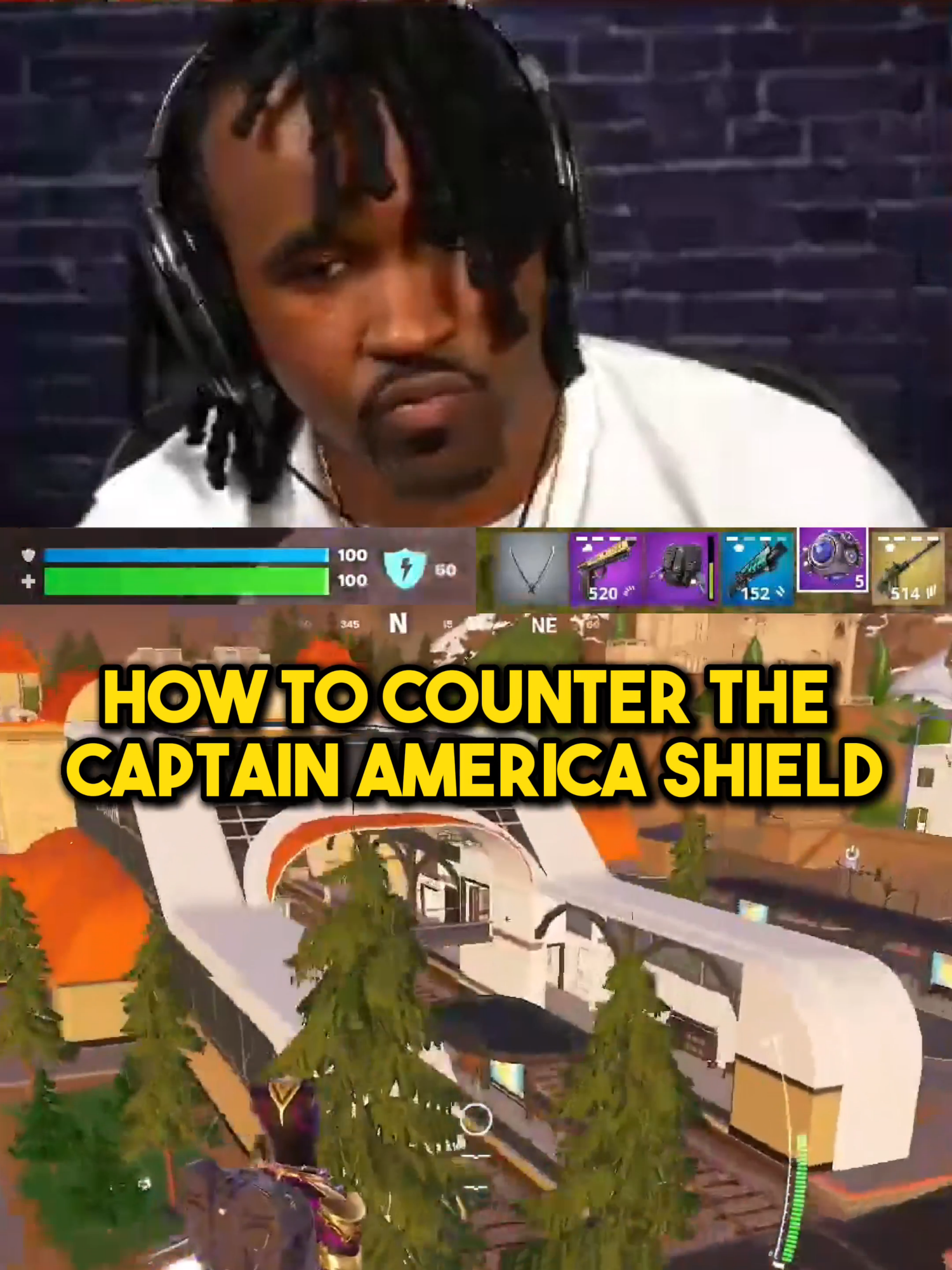 How to Counter the Captain America Shield! Create Distance Using Mobility and SPAM Them With an Automatic AR! #fortnite #fortniteclips #fortnitetips #prospering