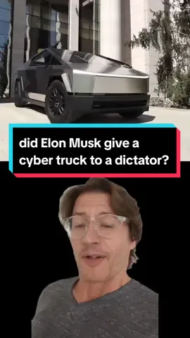 did Elon Musk give a Tesla cyber truck to the leader of chechnya Ramzan Kadryov In violation of US sanctions? or is Kadryov claiming to have friends in high places other than Vladimir Putin? #cybertruck #tesla #elonmusk #putin #chechnya #russia #ukraine #funny #fyp #breakingnews #weirdnews #cars 
