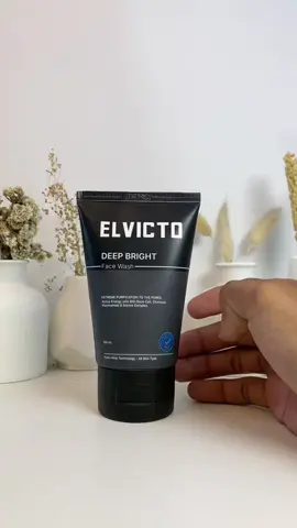 ELVICTO DEEP BRIGHT FACE WASH #skincarecowok #elvicto #bismilahfypシ 