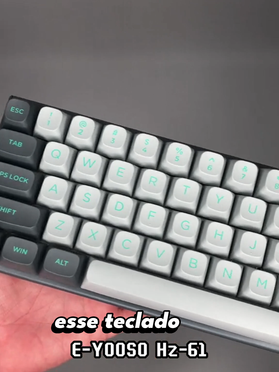 Teclado barato com switches magnéticos - E-YOOSO HZ-61 #tecladogamer #tecladomecanico #setupgamer